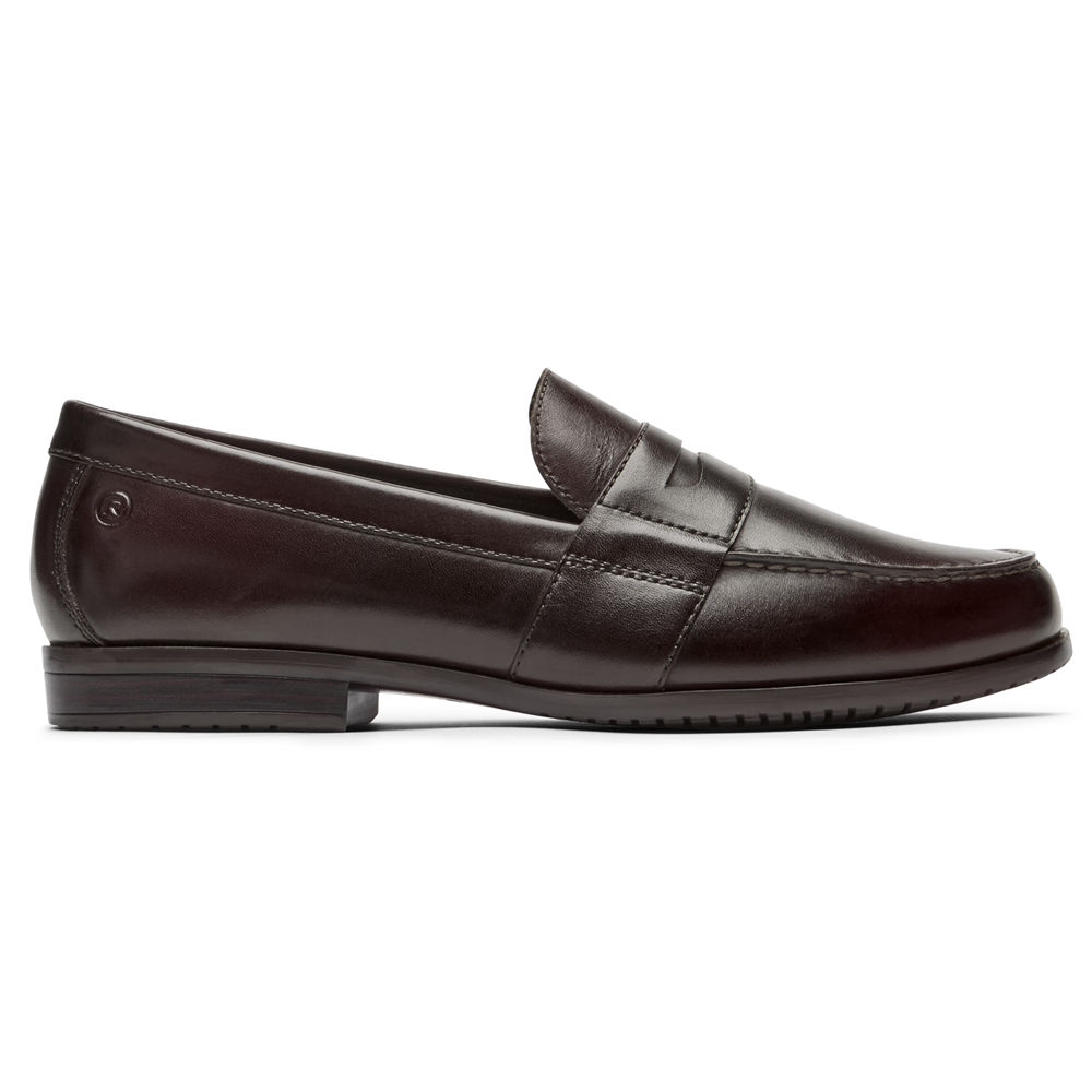 Rockport Mens Classic Lite 2 Penny - Loafers Dark Brown - WFL164038